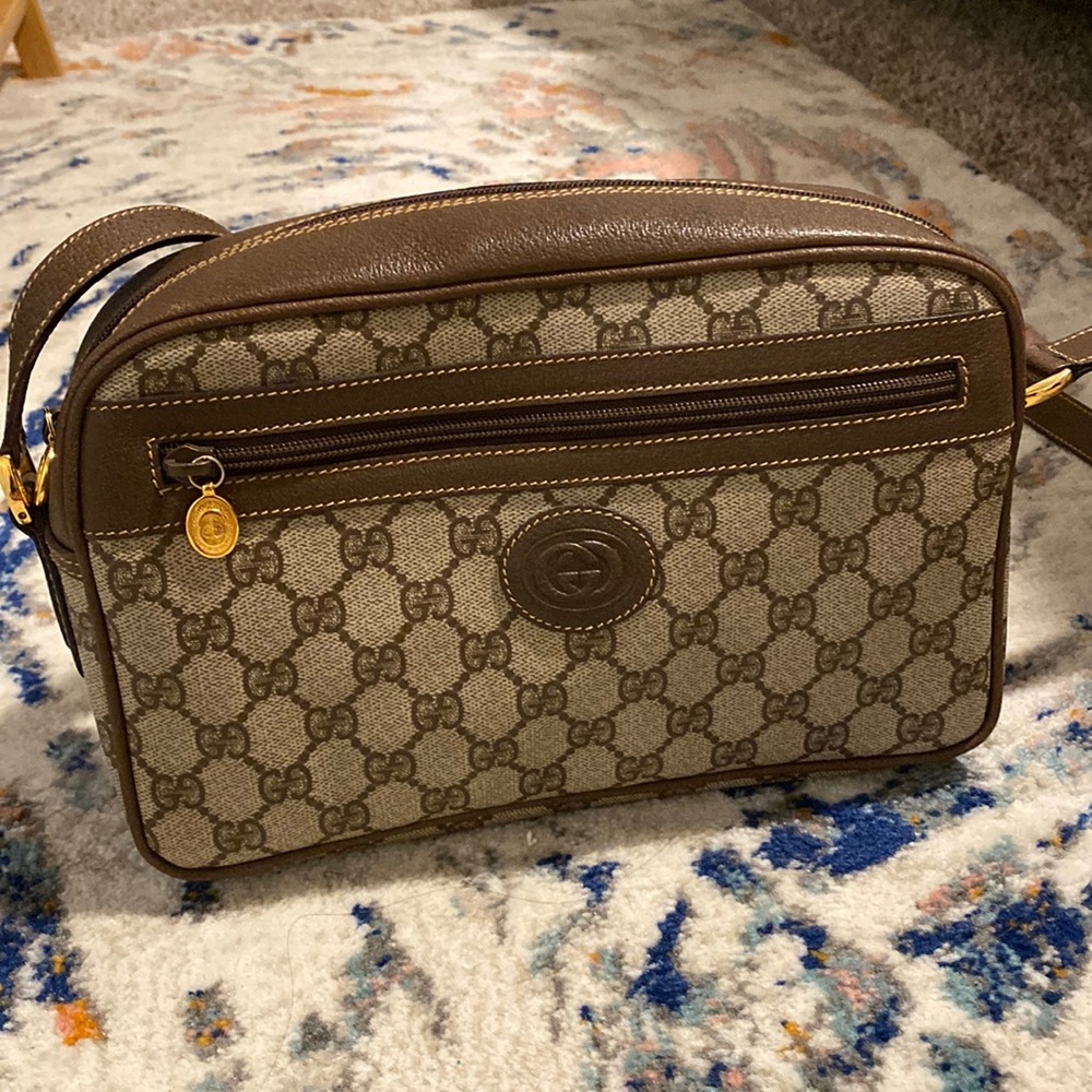 Vintage Gucci cross body messenger bag